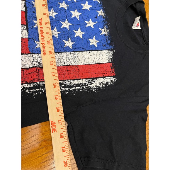 Fruit of the Loom T-shirt American Flag Unisex Sz S slightly used - Picture 4 of 7